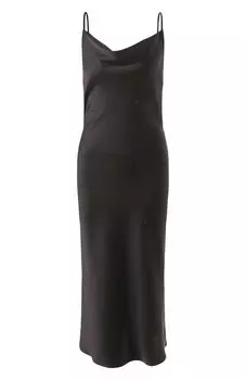 Атласное платье с отделкой стразами Seven Lab