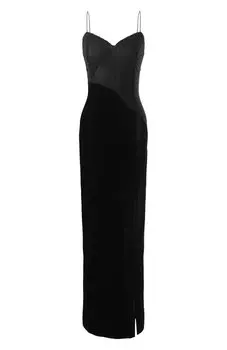 Бархатное платье с отделкой стразами ALine