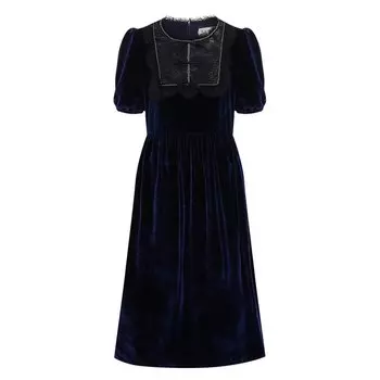 Бархатное платье Saloni