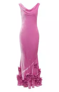 Бархатное платье Saloni