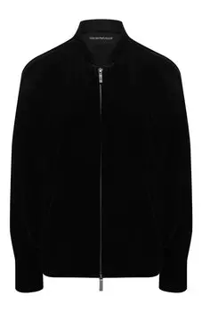 Бархатный бомбер Emporio Armani