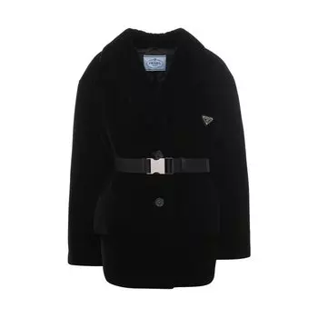 Бархатный пуховик Prada