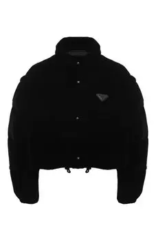 Бархатный пуховик Prada