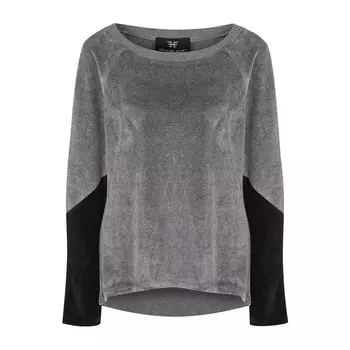 Бархатный пуловер с круглым вырезом Heroine Sport