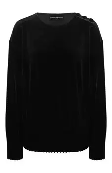 Бархатный свитшот Emporio Armani