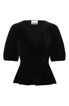 Бархатный топ Ganni