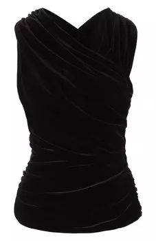 Бархатный топ Ganni