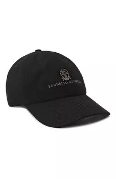 Бейсболка изо льна и шерсти Brunello Cucinelli