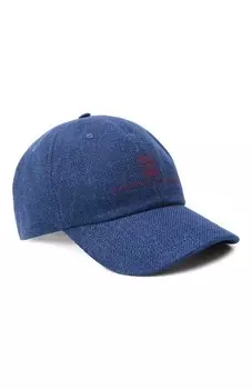 Бейсболка изо льна и шерсти Brunello Cucinelli