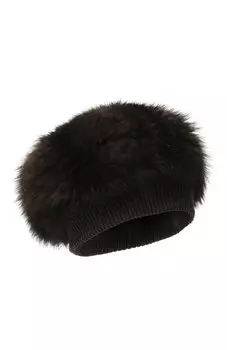 Берет из меха соболя Black Sable