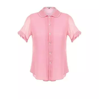 Блуза с коротким рукавом и отложным воротником Jupe by Jackie