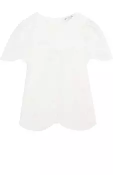 Блуза свободного кроя из смеси хлопка и шелка Loro Piana