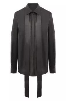 Блузка из экокожи Elie Saab