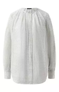 Блузка из хлопка и шелка Kiton