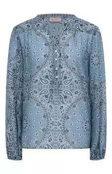 Блузка из хлопка и шелка MC2 Saint Barth