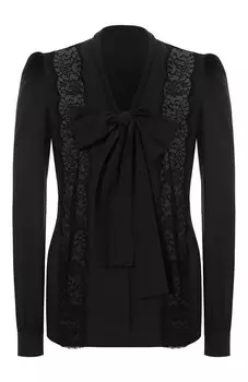 Блузка из шелка и хлопка Dolce & Gabbana