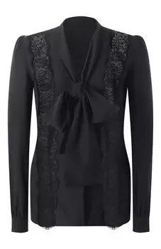 Блузка из шелка и хлопка Dolce & Gabbana