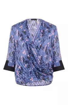 Блузка из вискозы и шелка Emporio Armani