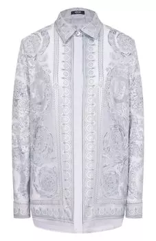 Блузка из вискозы и шелка Versace