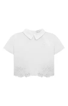 Блузка изо льна и хлопка Ermanno Scervino