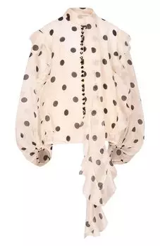 Блузка изо льна и шелка Zimmermann