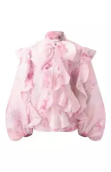 Блузка изо льна и шелка Zimmermann