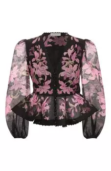 Блузка изо льна и шелка Zimmermann