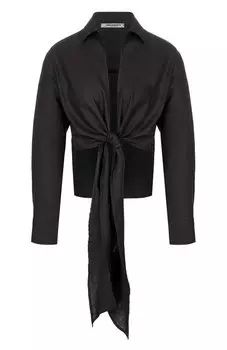 Блузка изо льна и вискозы HINNOMINATE