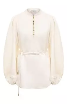 Блузка изо льна и вискозы OLOLOL