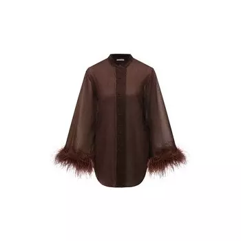 Блузка с отделкой перьями OSEREE