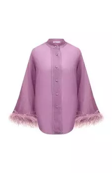 Блузка с отделкой перьями OSEREE