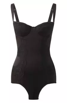 Боди из шелка и хлопка Dolce & Gabbana