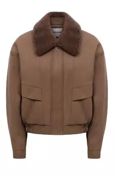 Бомбер из экокожи Low Classic