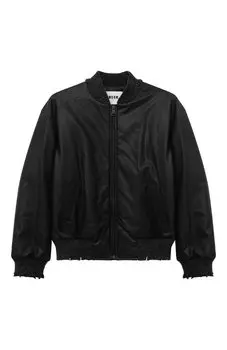 Бомбер из экокожи MSGM kids