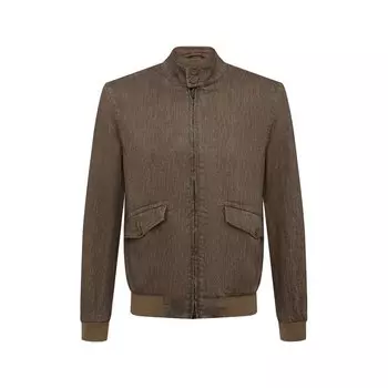 Бомбер из хлопка и льна Herno