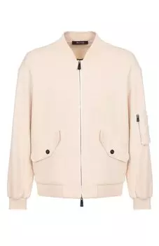 Бомбер из хлопка и шелка KNT