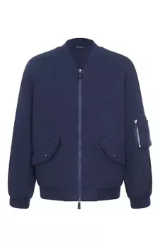 Бомбер из хлопка и шелка KNT