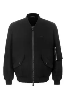 Бомбер из хлопка и шелка KNT