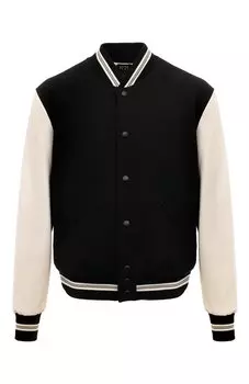 Бомбер из хлопка и шерсти N21