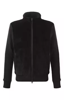 Бомбер из кашемира и шерсти с отделкой из меха норки MVST