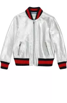 Кожаный бомбер Gucci