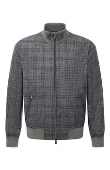 Бомбер из шелка и льна Capobianco