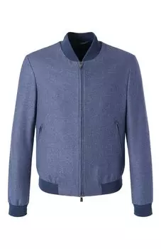 Бомбер из шелка и шерсти Corneliani