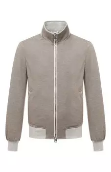 Бомбер из шерсти и хлопка Andrea Campagna