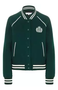 Бомбер из шерсти и кашемира Sporty and Rich