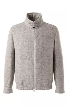 Бомбер из шерсти и шелка Brunello Cucinelli