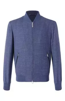 Бомбер из шерсти и шелка Stefano Ricci