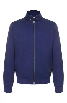 Бомбер из шерсти и шелка Stefano Ricci