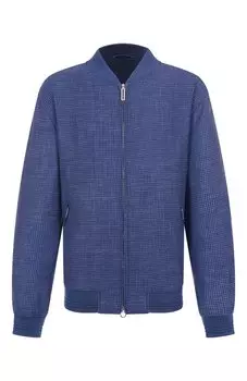 Бомбер из шерсти и шелка Stefano Ricci