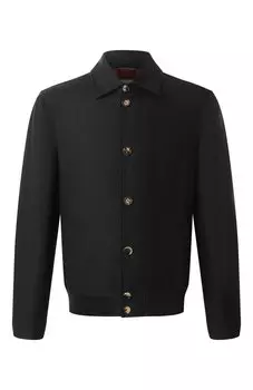 Бомбер изо льна и шерсти Brunello Cucinelli